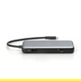 Digitus Estación de acoplamiento USB-C de 7 puertos con HDMI, USB 3.2, RJ45 Gigabit, Lector SD, 100W PD y carcasa de aluminio - Compatible con 4K 60Hz