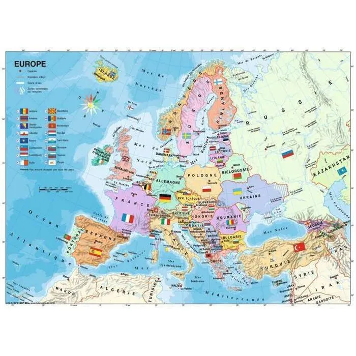Ravensburger Puzzle 200 Piezas Mapa de Europa Infantil