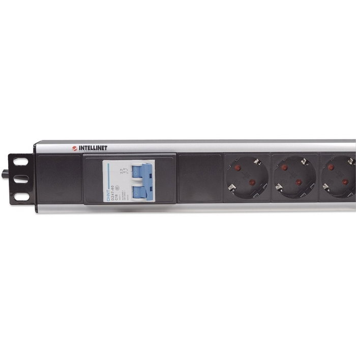 Intellinet PDU 1.5U con 6 tomas EU, montaje vertical Intellinet PDU 1.5U con 6 tomas EU, montaje vertical