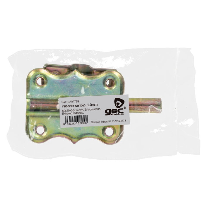 GSC Evolution Pasador cerrojo 40mm bicromatado dorado