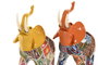 DKD Home Decor Figura de Elefante en Resina Surtida de 2 Piezas