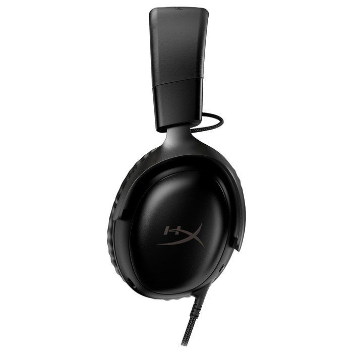 HP HyperX Cloud III Auriculares Gaming Over-Ear Negro con Sonido 7.1 DTS Headphone:X, Sonido Espacial, Cancelación Activa de Ruido, Micrófono Extraíble