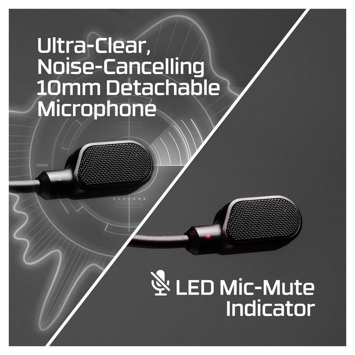 HP HyperX Cloud III Auriculares Gaming Over-Ear Negro con Sonido 7.1 DTS Headphone:X, Sonido Espacial, Cancelación Activa de Ruido, Micrófono Extraíble