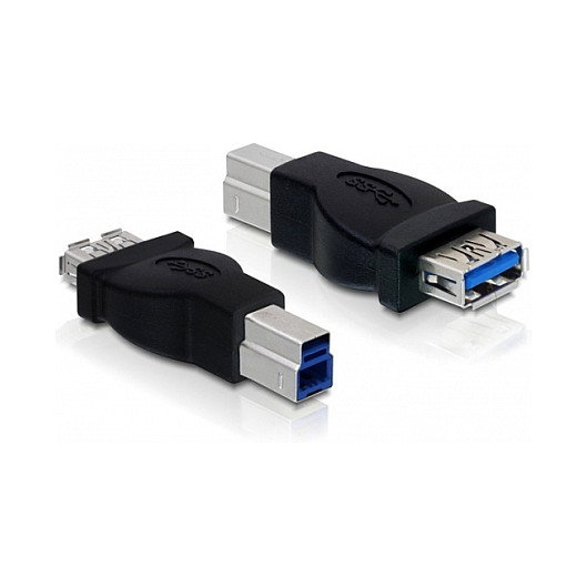 DeLOCK Adaptador USB 3.0 Tipo B Macho a Tipo A Hembra 5 Gbps Negro