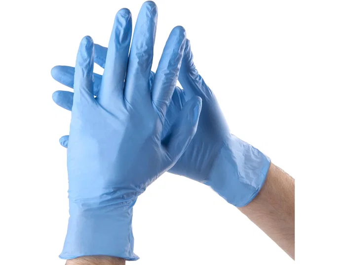 Sanyc Guantes de nitrilo desechables no empolvados talla S azul
