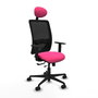 PIQUERAS Y CRESPO Silla de oficina Zulema Rosa y Negro