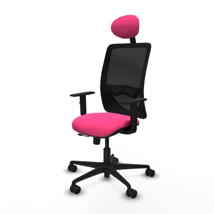 PIQUERAS Y CRESPO Silla de oficina Zulema Rosa y Negro PIQUERAS Y CRESPO Silla de oficina Zulema Rosa y Negro