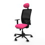 PIQUERAS Y CRESPO Silla de oficina Zulema Rosa y Negro