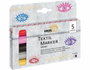 Kreul Set 5 Rotuladores Textile Marker Glitter Purpurina Medium