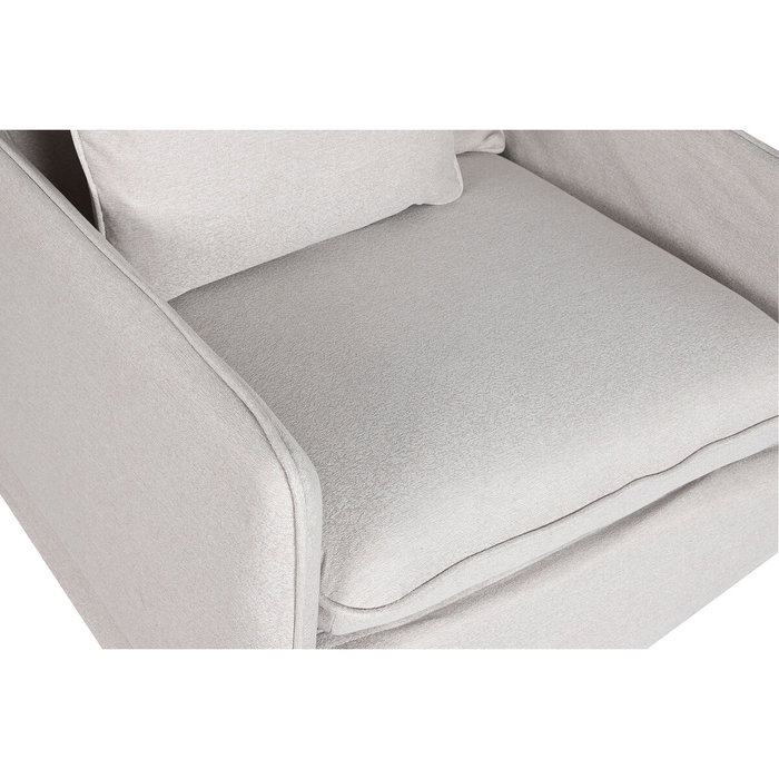 DKD Home Decor Sillón de Poliéster Beige Desenfundable
