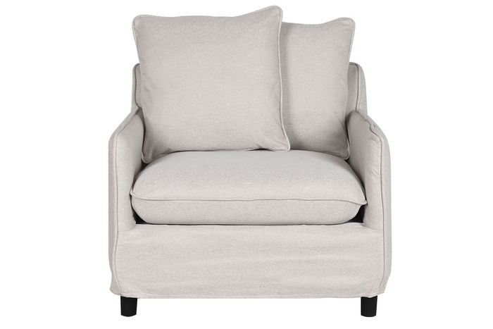 DKD Home Decor Sillón Moderno Beige 85 x 74 x 85 cm Poliéster DKD Home Decor Sillón Moderno Beige 85 x 74 x 85 cm Poliéster