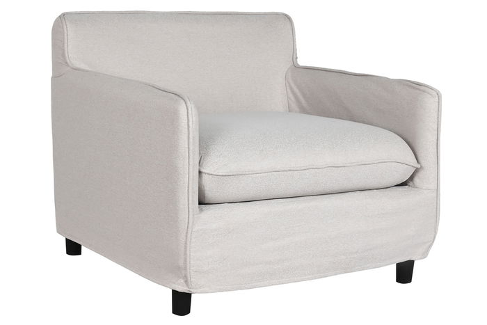 DKD Home Decor Sillón Moderno Beige 85 x 74 x 85 cm Poliéster DKD Home Decor Sillón Moderno Beige 85 x 74 x 85 cm Poliéster