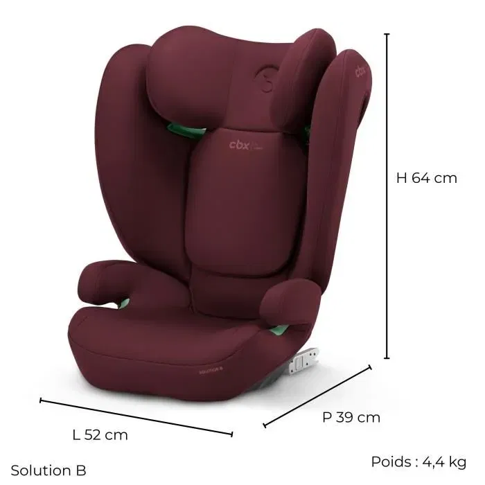 Cbx By Cybex Solución Automática SEP B I-FIX Dynamic Red Grupo 2/3 Silla de Coche para Niños Rojo CYB4063846370795