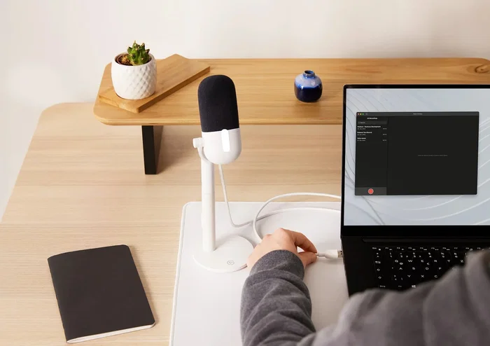 Elgato Wave Neo Micrófono de superficie para mesa Blanco