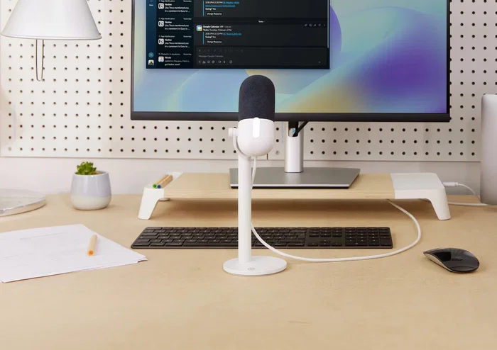 Elgato Wave Neo Micrófono de superficie para mesa Blanco