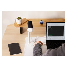 Elgato Wave Neo Micrófono de superficie para mesa Blanco