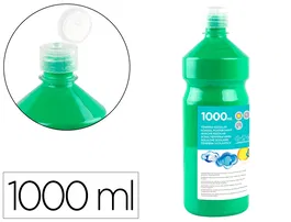 Liderpapel Tempera Liquida Escolar Verde 1000 ml Superlavable