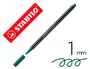 Stabilo Rotulador Pen 68 Metálico Acuarelable Verde Punta Gruesa 1mm