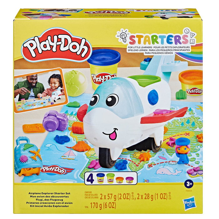 Play-Doh F8804 Set de Juego Primeras Creaciones Avión con Plastilina para Niños +3 Años