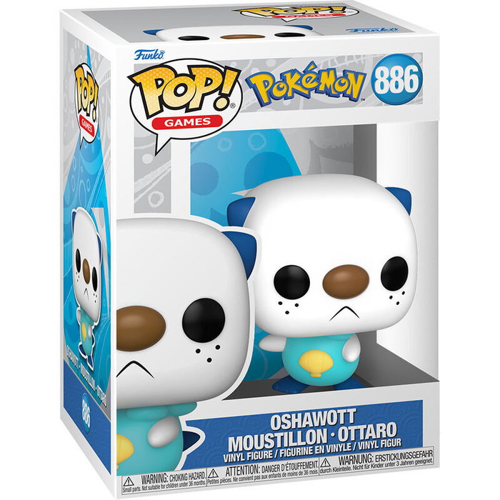 Funko Figura POP Pokemon Oshawott Vinilo 9cm Caja Regalo
