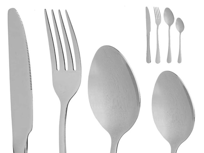 Kinvara Set 16 Pzs Cubiertos Acero Inoxidable 17x24x5 cm (Set de 6)