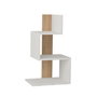 Hanah Home Mesa Auxiliar Rosie - Blanco, Roble - 42x72x30 cm