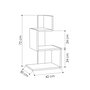 Hanah Home Mesa Auxiliar Rosie - Blanco, Roble - 42x72x30 cm