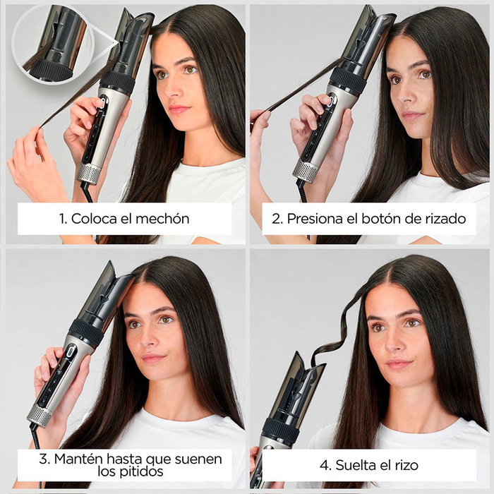 Babyliss Moldeador Style Secret Air C6688E con Tecnología Auto-Curl, Barril de Cerámica de 25 mm, 4 Ajustes de Temperatura, 3 Modos de Rotación y Cable de 2.4 m