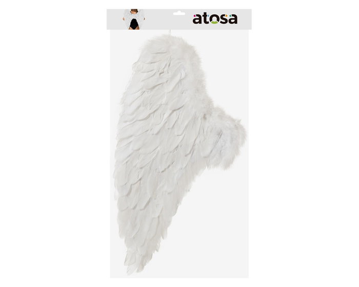Alas de Ángel Blancas 65x65 cm para Disfraces Celestiales Alas de Ángel Blancas 65x65 cm para Disfraces Celestiales
