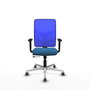 PIQUERAS Y CRESPO Silla de oficina Motilla Azul claro y Azul