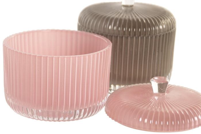 DKD Home Decor Joyero de Cristal Colección Perla Surtido de 2 Unidades