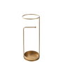 Aberto Design 003 Paragüero de Metal Dorado para Entrada de Hogar y Oficina con Diseño Elegante 22 x 22 x 60 cm