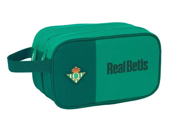 Safta Neceser Real Betis Balompié con 2 Cremalleras y Adaptable a Carro Safta Neceser Real Betis Balompié con 2 Cremalleras y Adaptable a Carro