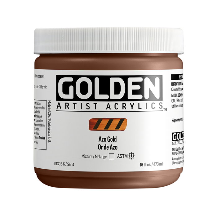 Golden Heavy Body Color Acrílico Azo Oro 473 ml Golden Heavy Body Color Acrílico Azo Oro 473 ml