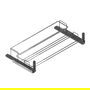 Menage Confort Zapatero Ender Extraíble con Guías Ocultas Hettich Quadro V6, Basculante Inclinado, Ancho 450-650mm, Acabado Antracita