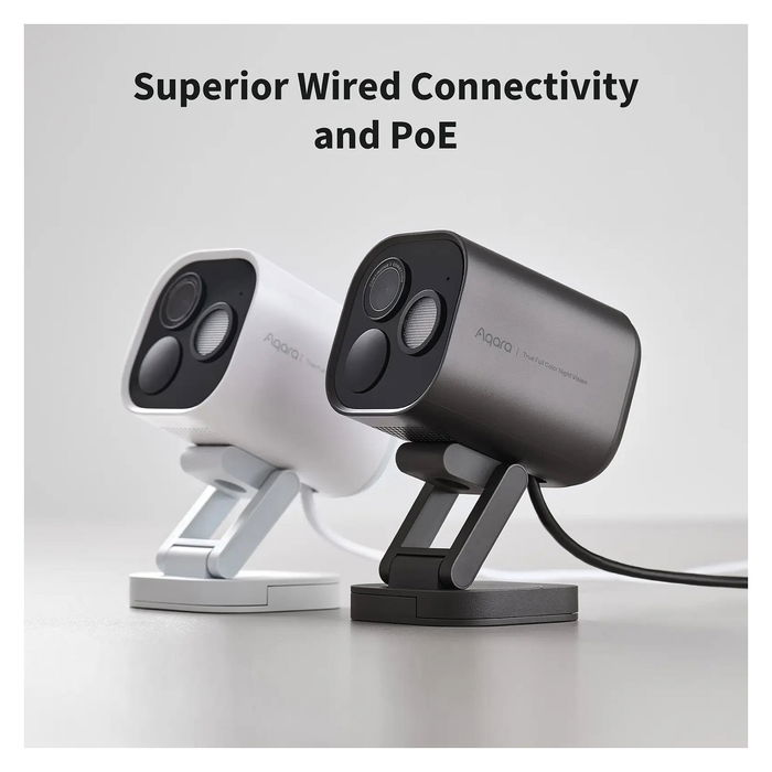 Aqara G5 Pro HUB CH-C03D-W Cámara de Seguridad IP Exterior, Alámbrica, Blanco, Visión Nocturna, 2688 x 1520 píxeles, 133° FOV, PoE+, IP65