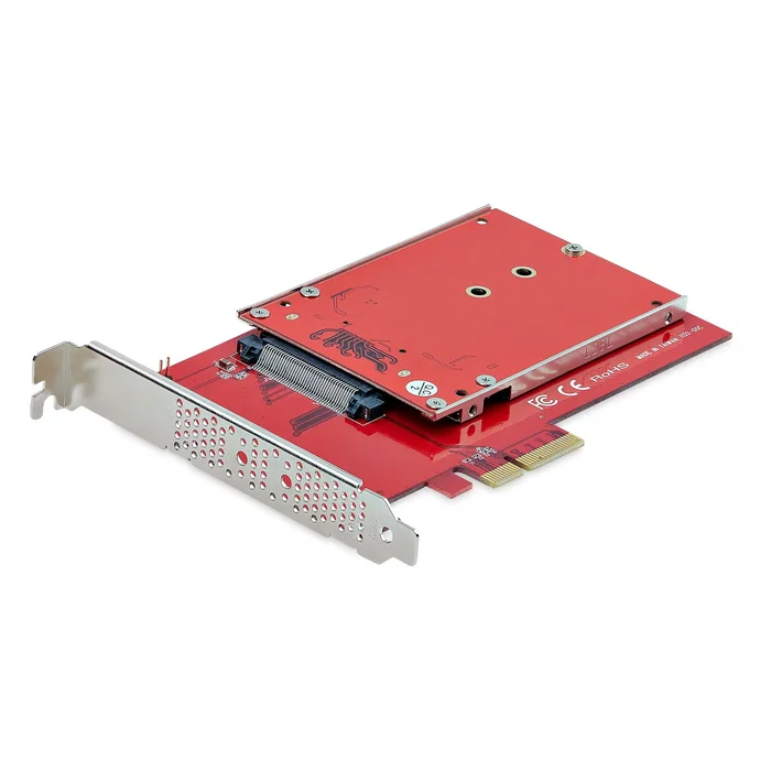 Startech Adaptador M.2 NVMe a U.3 1M25-U3-M2-ADAPTER Interno para Unidades SATA de 2.5 Pulgadas - Compatible con PCIe 4.0, Plug & Play para Windows, macOS, Linux