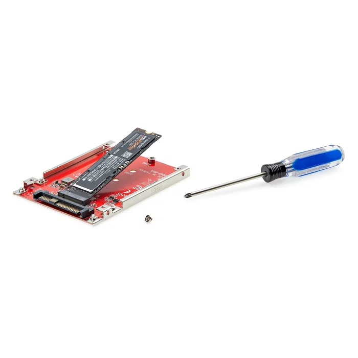 Startech Adaptador M.2 NVMe a U.3 1M25-U3-M2-ADAPTER Interno para Unidades SATA de 2.5 Pulgadas - Compatible con PCIe 4.0, Plug & Play para Windows, macOS, Linux