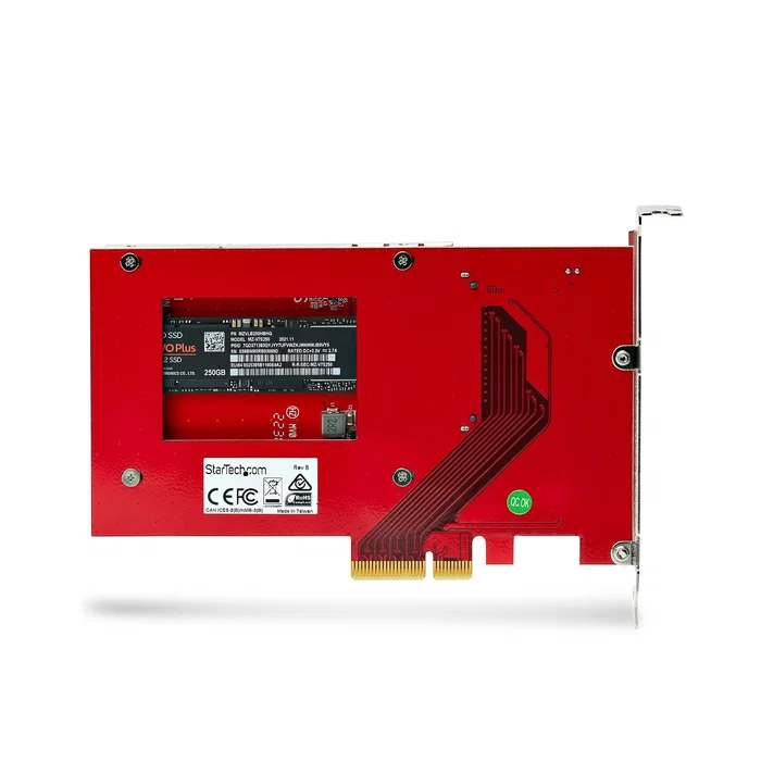 Startech Adaptador M.2 NVMe a U.3 1M25-U3-M2-ADAPTER Interno para Unidades SATA de 2.5 Pulgadas - Compatible con PCIe 4.0, Plug & Play para Windows, macOS, Linux
