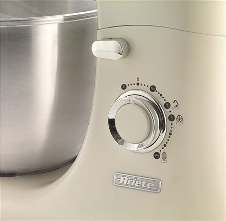 Ariete 1588/04 Robot de Cocina Vintage Verde con Bol de Acero Inoxidable, 10 Velocidades y Función Pulse