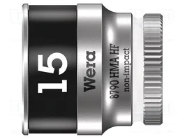 WERA Vaso Hexagonal de 15mm para Enchufe de 1/4 pulgada