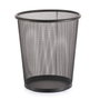 Inde Papelera de Rejilla Redonda, 16 Litros, Color Negro, Dimensiones: 29.3 x 34.1 x 29.2 cm (8 Unidades)