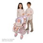 Decuevas Silla Gemelar Plegable Multiposición para Muñecas de hasta 52 cm - Metal, Plástico y Poliéster
