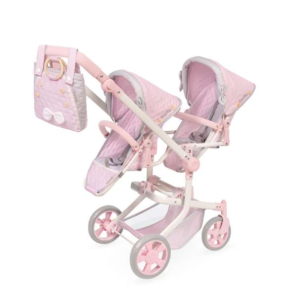 Decuevas Silla Gemelar Plegable Multiposición para Muñecas de hasta 52 cm - Metal, Plástico y Poliéster