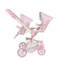 Decuevas Silla Gemelar Plegable Multiposición para Muñecas de hasta 52 cm - Metal, Plástico y Poliéster
