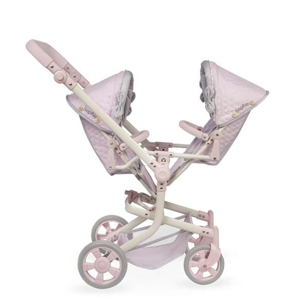 Decuevas Silla Gemelar Plegable Multiposición para Muñecas de hasta 52 cm - Metal, Plástico y Poliéster