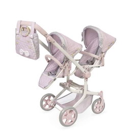 Decuevas Silla Gemelar Plegable Multiposición para Muñecas de hasta 52 cm - Metal, Plástico y Poliéster