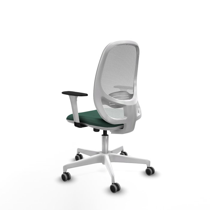 PIQUERAS Y CRESPO Silla de oficina Cilanco con mecanismo Sincro, Verde botella y Blanco PIQUERAS Y CRESPO Silla de oficina Cilanco con mecanismo Sincro, Verde botella y Blanco