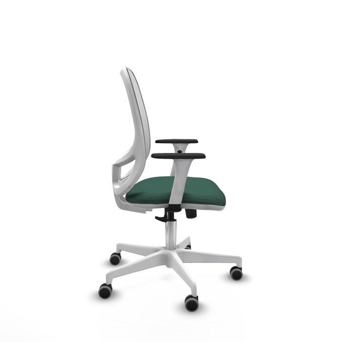 PIQUERAS Y CRESPO Silla de oficina Cilanco con mecanismo Sincro, Verde botella y Blanco PIQUERAS Y CRESPO Silla de oficina Cilanco con mecanismo Sincro, Verde botella y Blanco