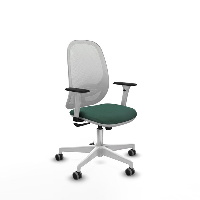 PIQUERAS Y CRESPO Silla de oficina Cilanco con mecanismo Sincro, Verde botella y Blanco PIQUERAS Y CRESPO Silla de oficina Cilanco con mecanismo Sincro, Verde botella y Blanco